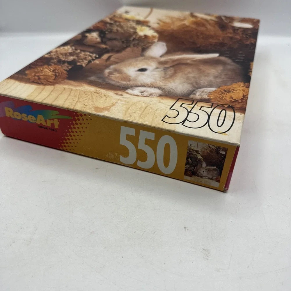 Rose Art 550 Piece Puzzle Brown Bunny  1996‎ Factory Sealed 99999RA Model #